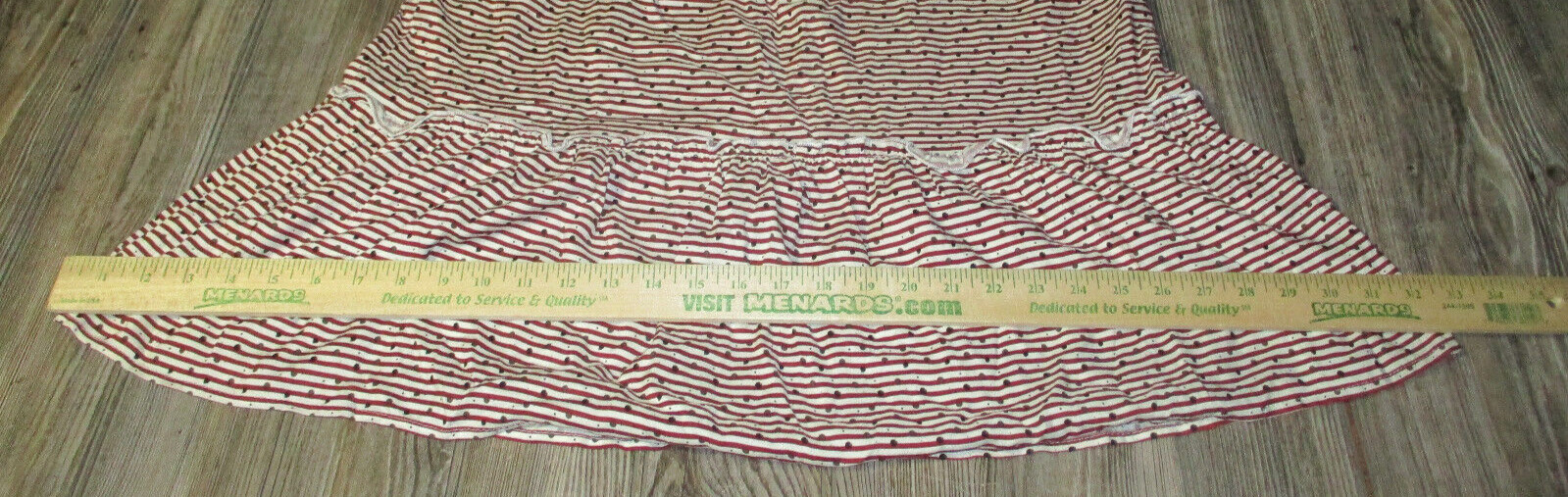 Mystic Red Print Striped Off The Shoulder Dress Sz Small Patriotic Festival 4th