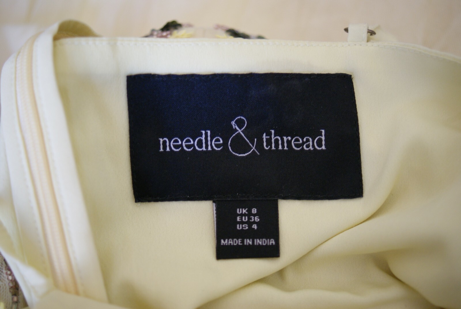 Needle & Thread Floral Embellished Tulle Gown (size 4)