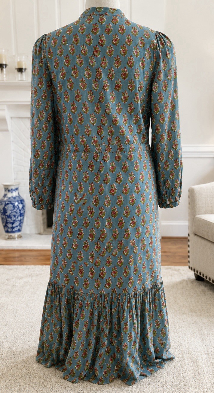 Emerson Fry India Collection Frances Maxi Dress in Tuesday Floral Sz S