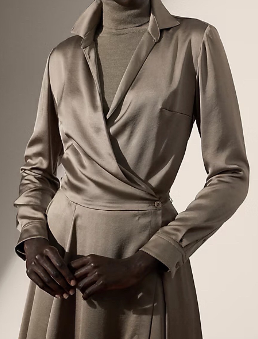NWT $2690 Ralph Lauren Collection Aniyah Washed Charmeuse Day Dress Sz 16