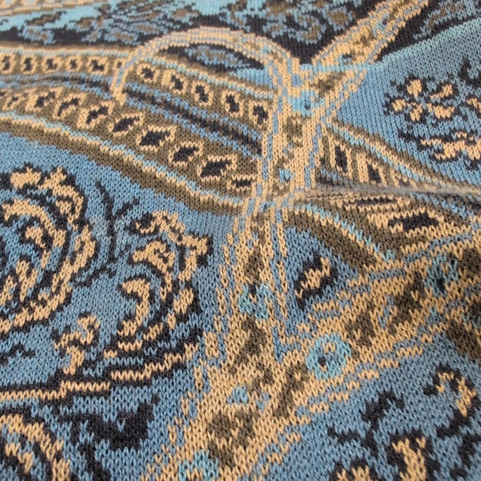 Peruvian Connection Women’s M Pima Cotton Paisley Sweater Dress Long Sleeve