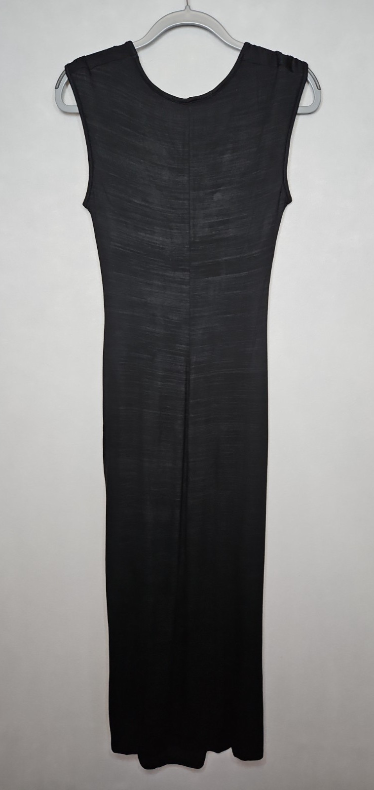 Fraiche By J Womens Black Sleeveless Pleated Waist Maxi Dress Size Medium NWT