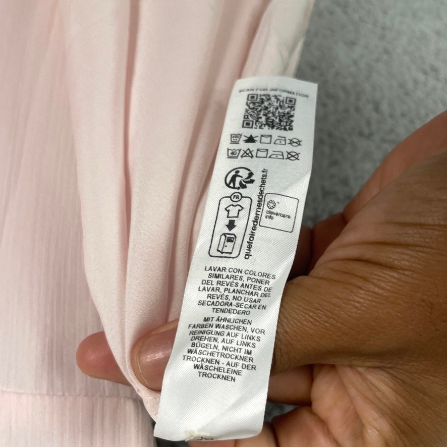 Asos Design Women’s US 6 Pink 100% Polyester Bridemaids Flutter Sleeve Dress
