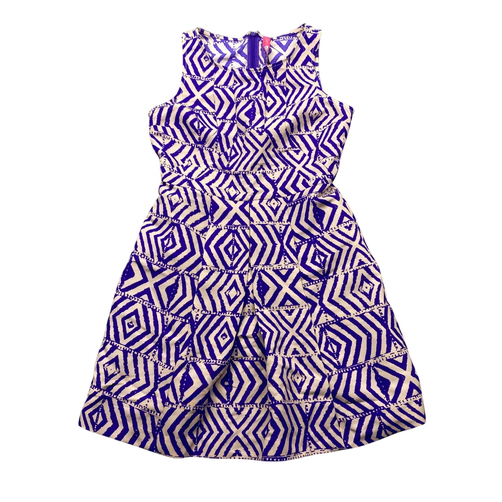 Plenty by Tracy Reese Anthropologie Purple Geometric Dress Petite 0P NWT Festive