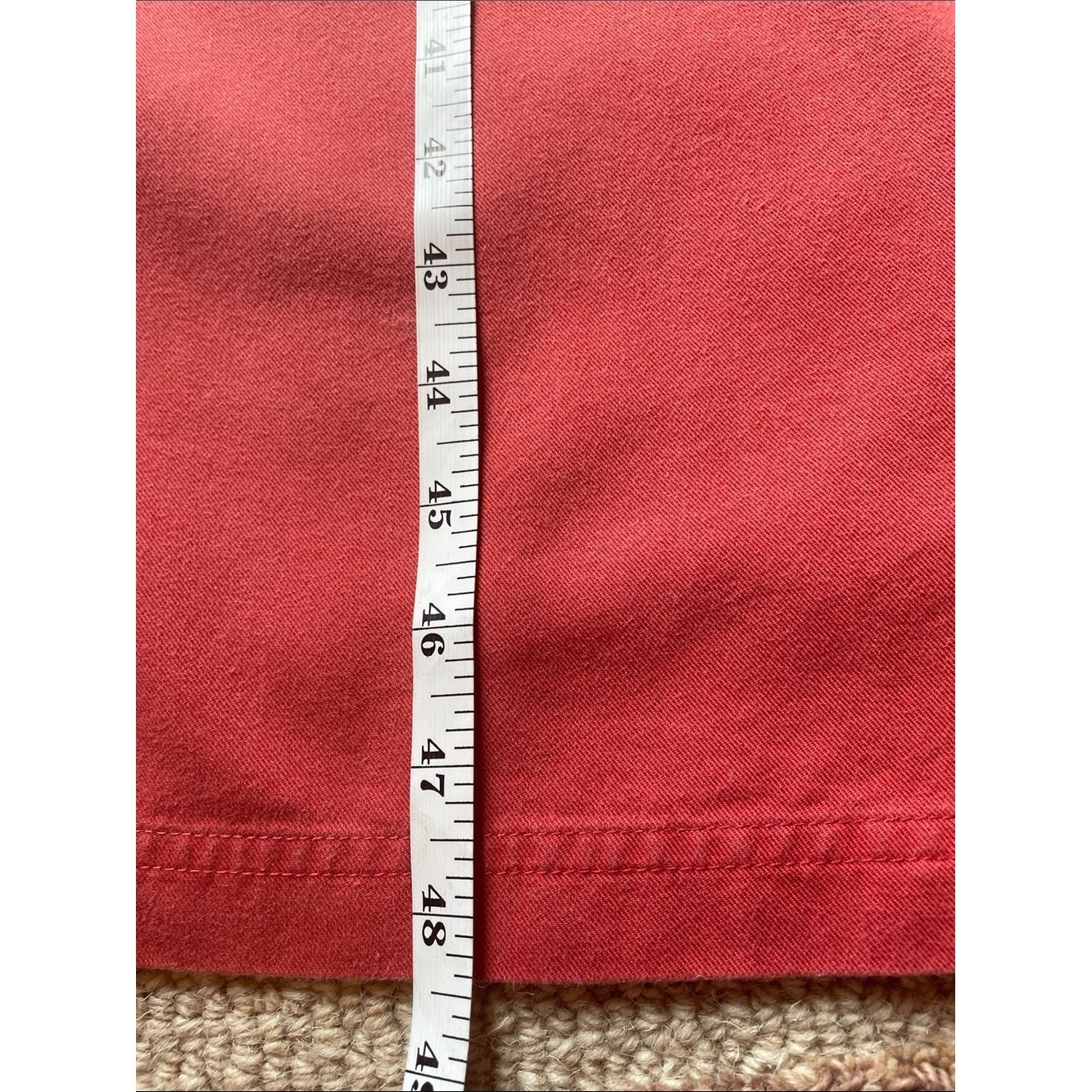 Eddie Bauer Sleeveless Coral Button-Side Pocket Pinafore Dress Size Medium P