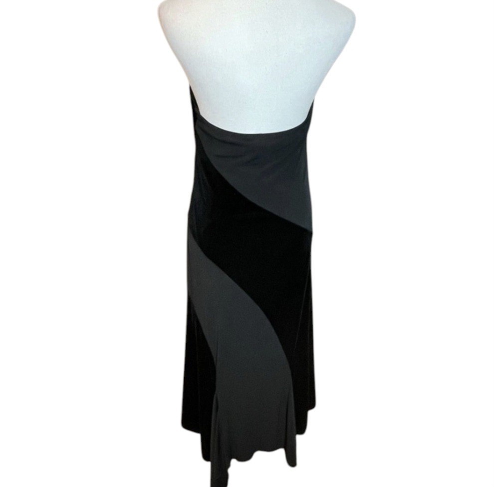 AB Studio Vintage 90s NEW Halter Black Maxi Witchy Whismygoth Gothic Women SZ M