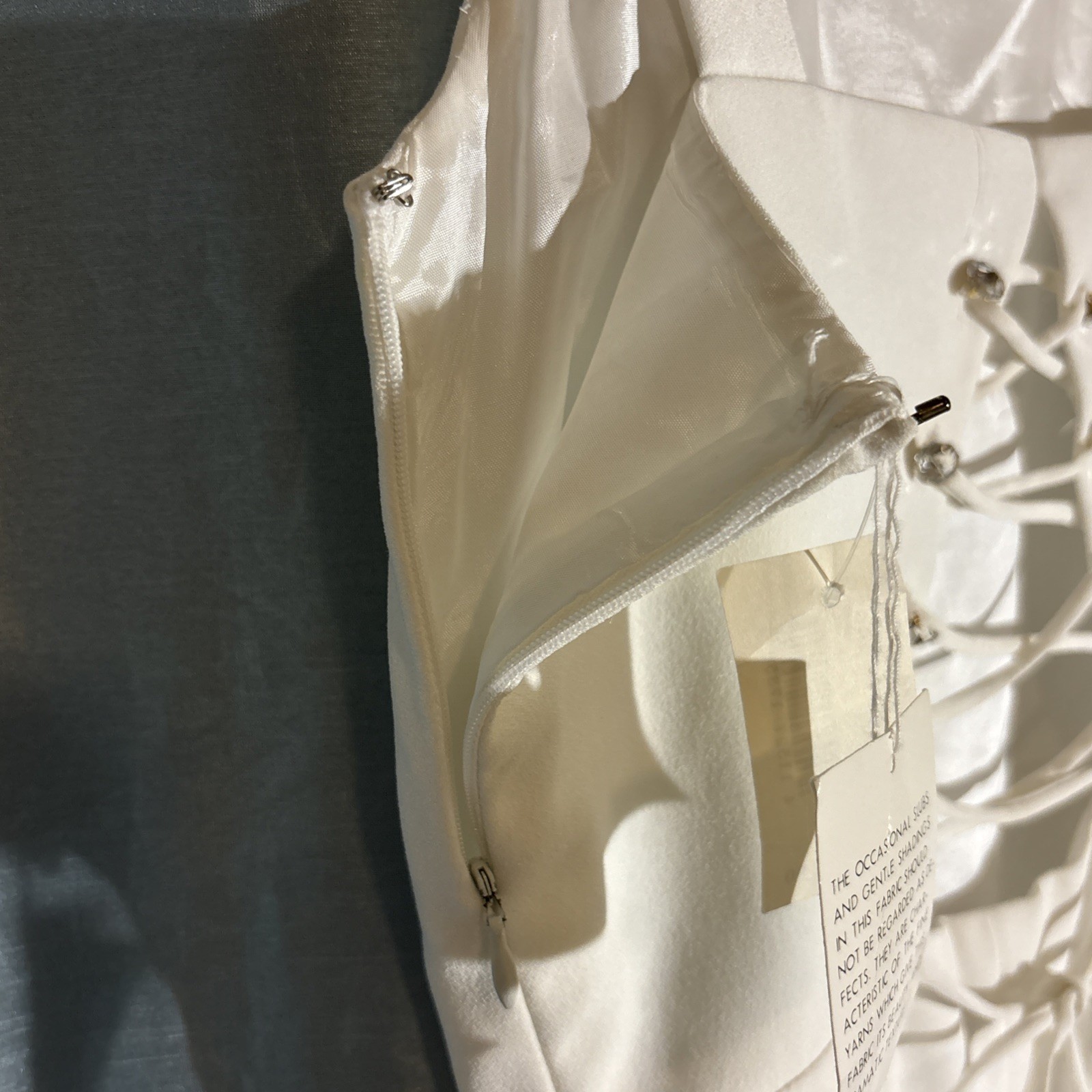 Rimini White Evening Dress with Lace Up Back Size 10 – NWT