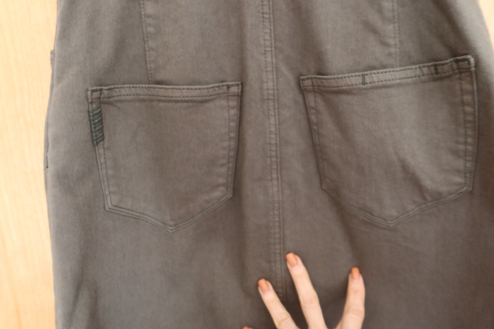NWT! $249 Paige Jaxsyn denim mini shirt dress olive green & silver buttons sz 2