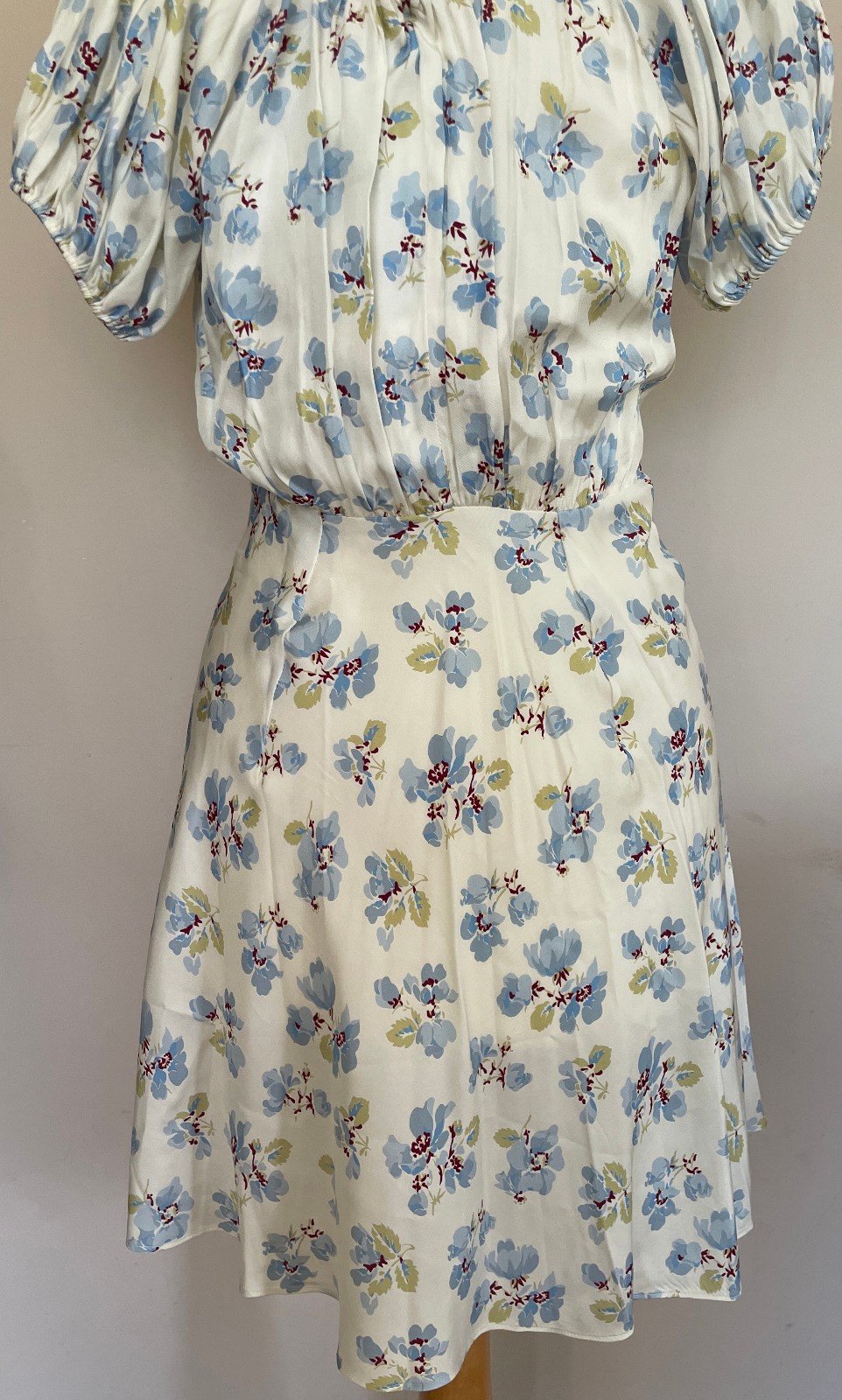 DOEN floral print silk-blend satin Sera mini dress