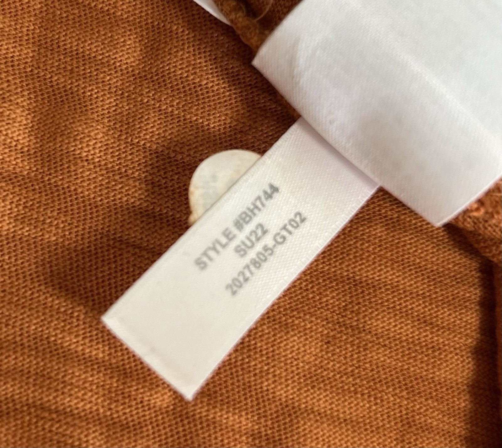 NWOT J Crew Womens L Orange-Rust Flutter Sleeve Midi Dress Boho Peasant Cotton