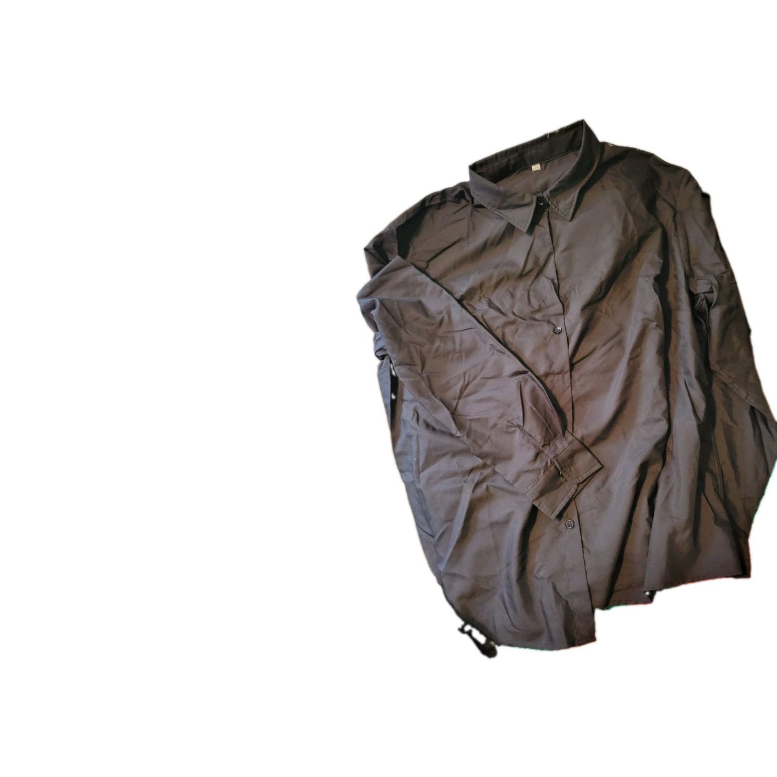 btfbm solid black Button Down Shirt