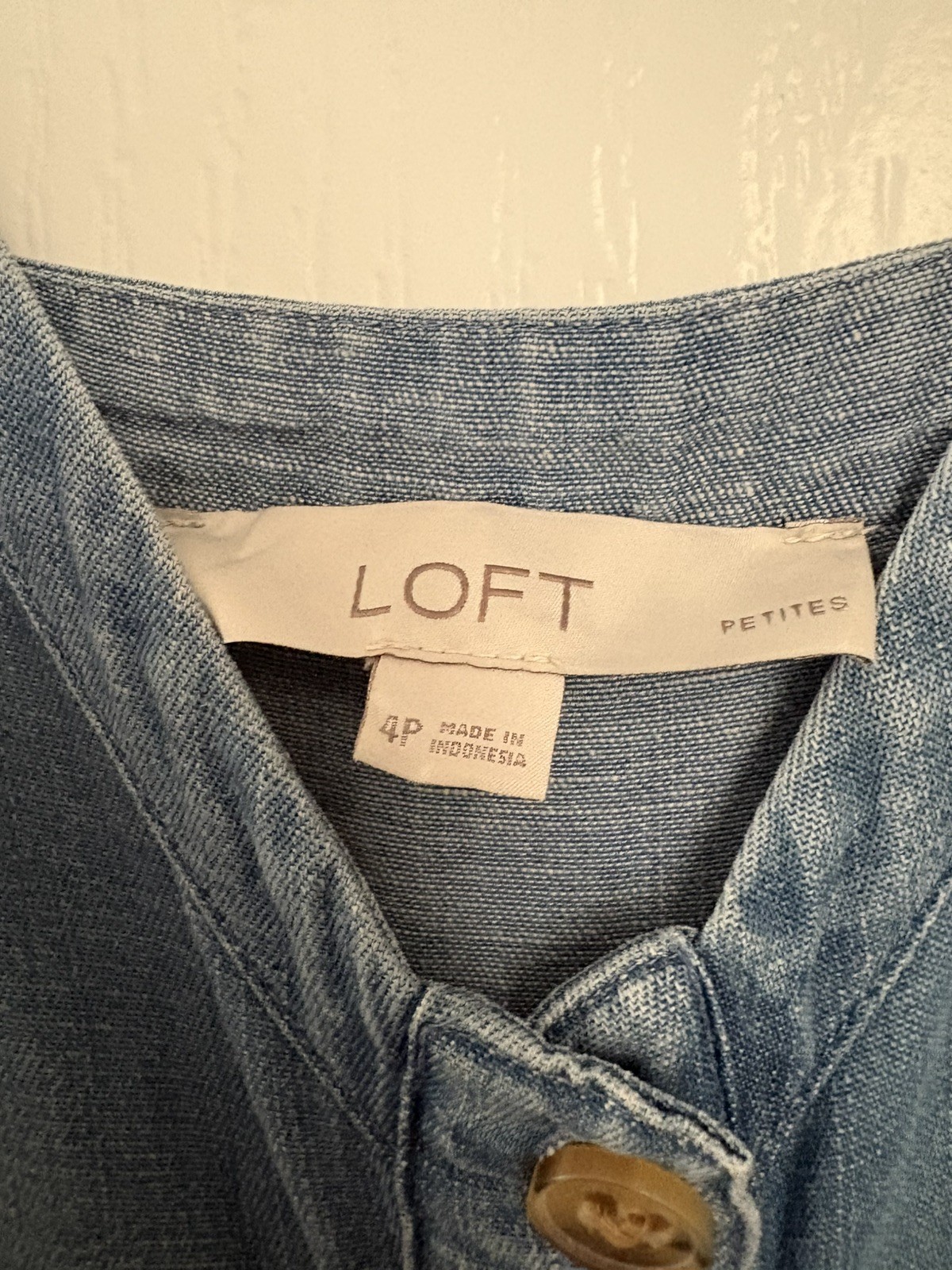 LOFT Soft DenimLinen Modal Blend Button-down Maxi Tiered Ruffle Dress Sleeveless