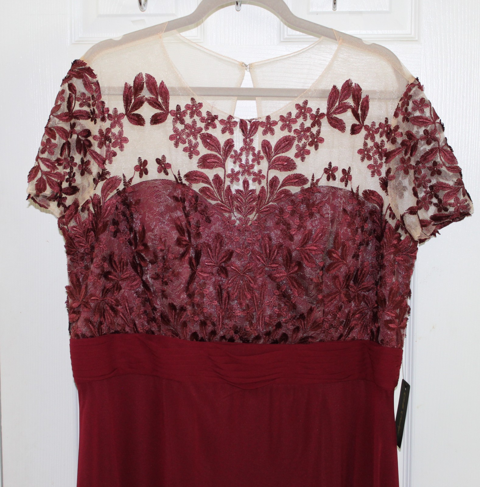 NWT JS Collections Illusion Red Midi Maxi Dress 18W