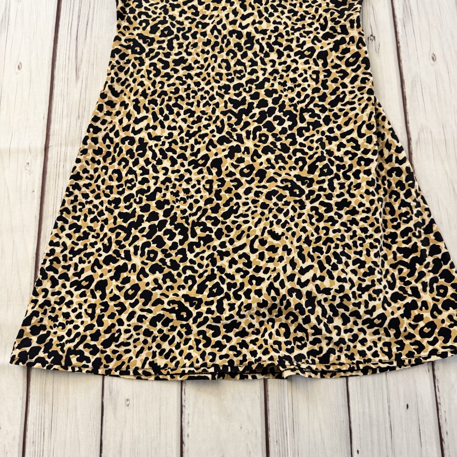 Outdoor Voices Leopard Print Built-In-Shorts Athletic Dress Size Small Active