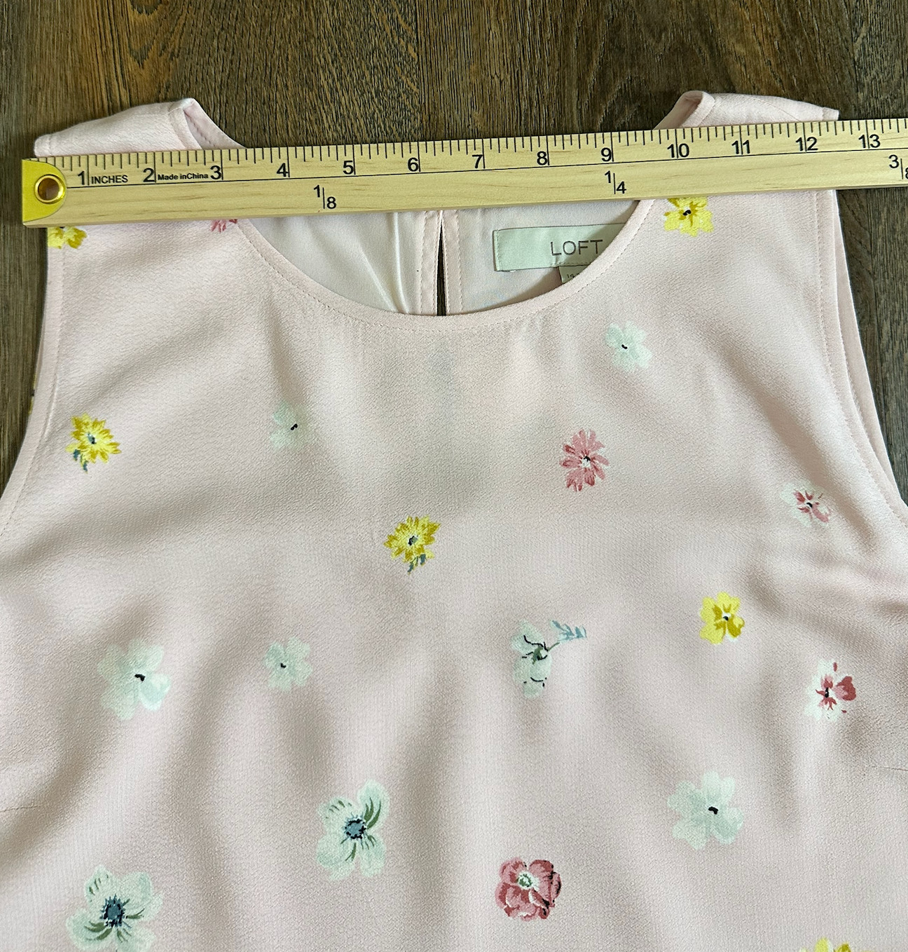 LOFT NWT Floral Shift Dress Pink Size 14 Sleeveless Lined MSRP $89.50