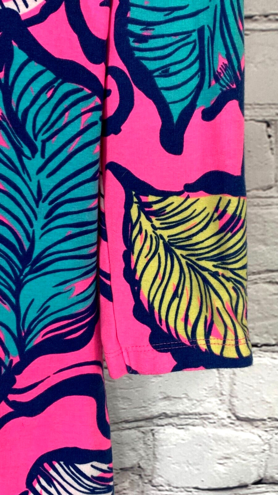 NEW Lilly Pulitzer Clarke Leaves in the Breeze Tropical Terry Cotton Dress Small
