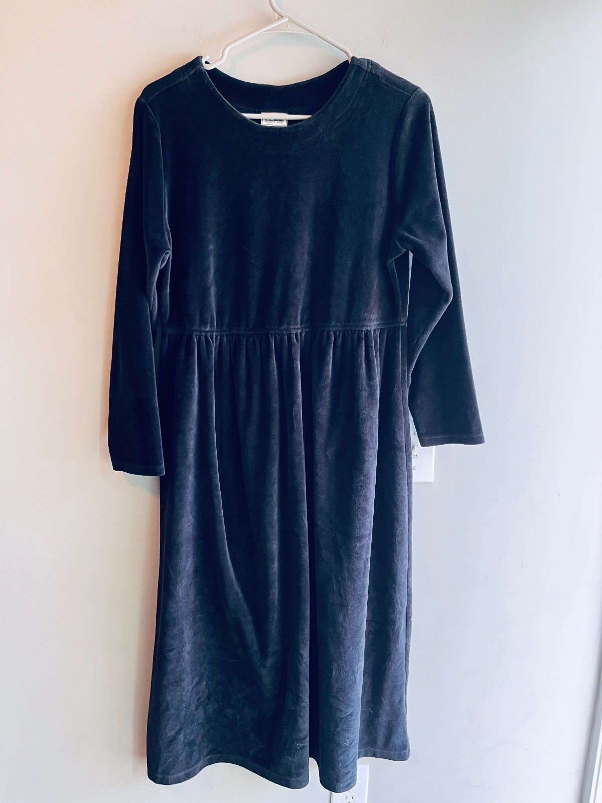 Vintage LL Bean Velvet Babydoll Dress