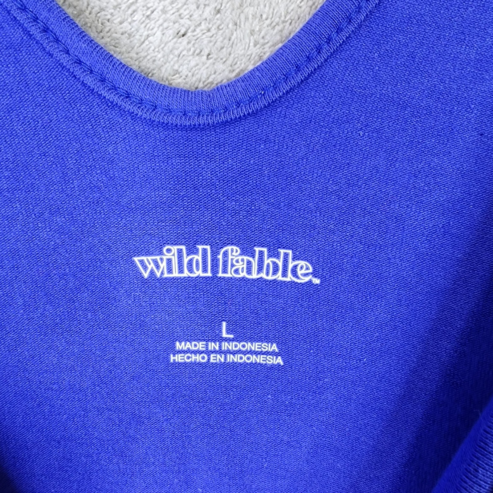 Womens Royal Blue Bodycon Tank Dress Sleeveless Wild Fable Size L Large