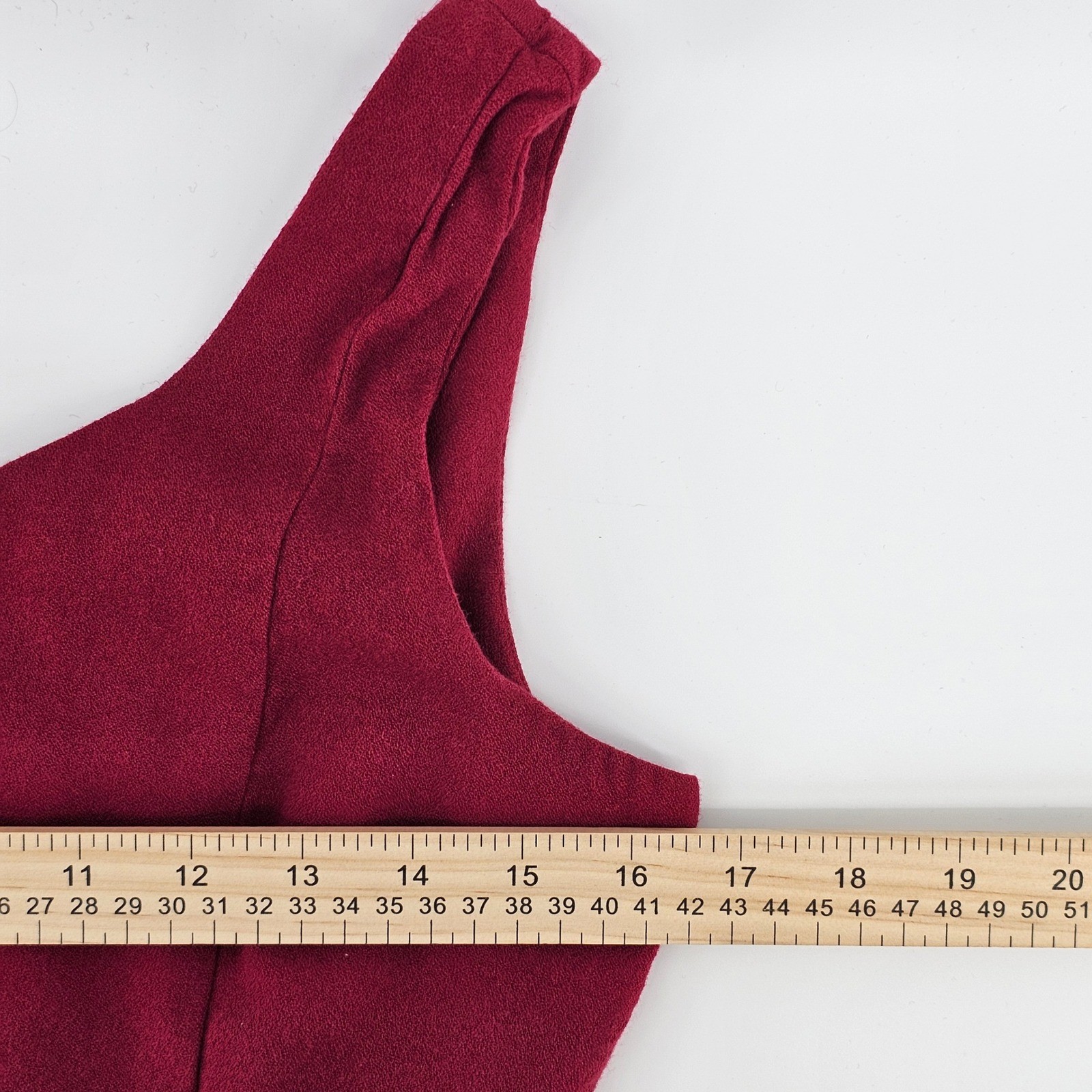 The Limited Sheath Dress Womens Size 8 Burgundy Rayon Wool Blend Sleeveless