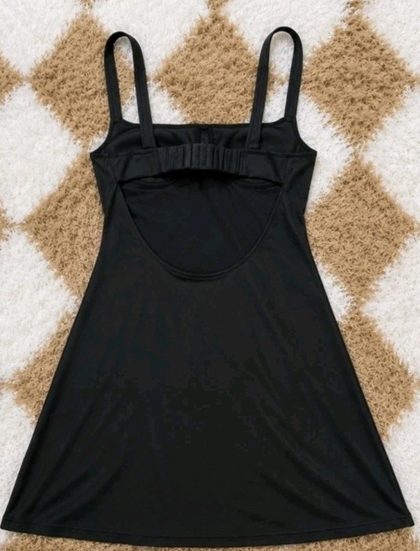 Rumored Loverboy Black Open Back Rhinestone Bust Mini Dress NWT M
