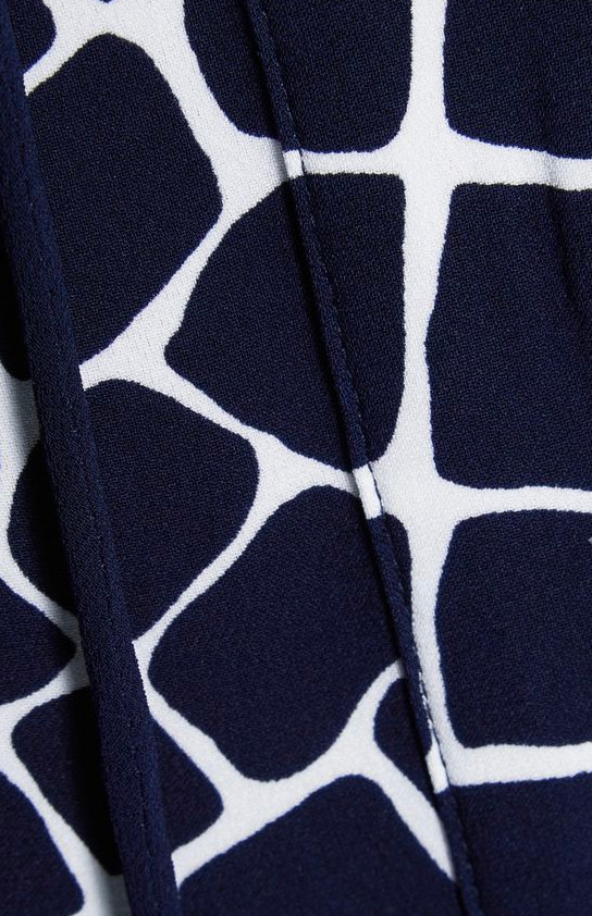 MICHAEL KORS Navy Blue & White Lace Up Mini Dress Size Large RRP £249 VGC