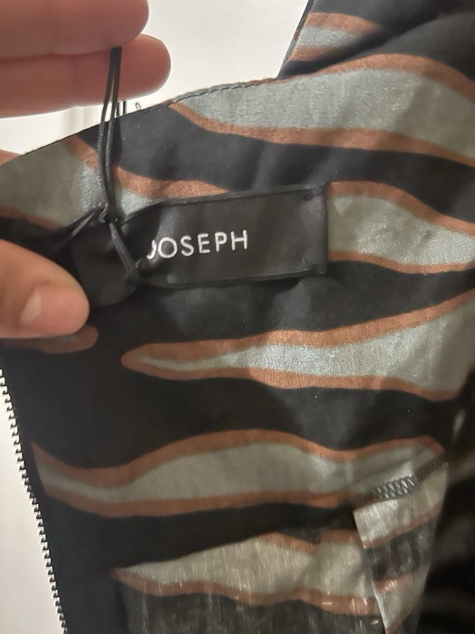 NWT Joseph Zebra print wrap dress with tie back detail