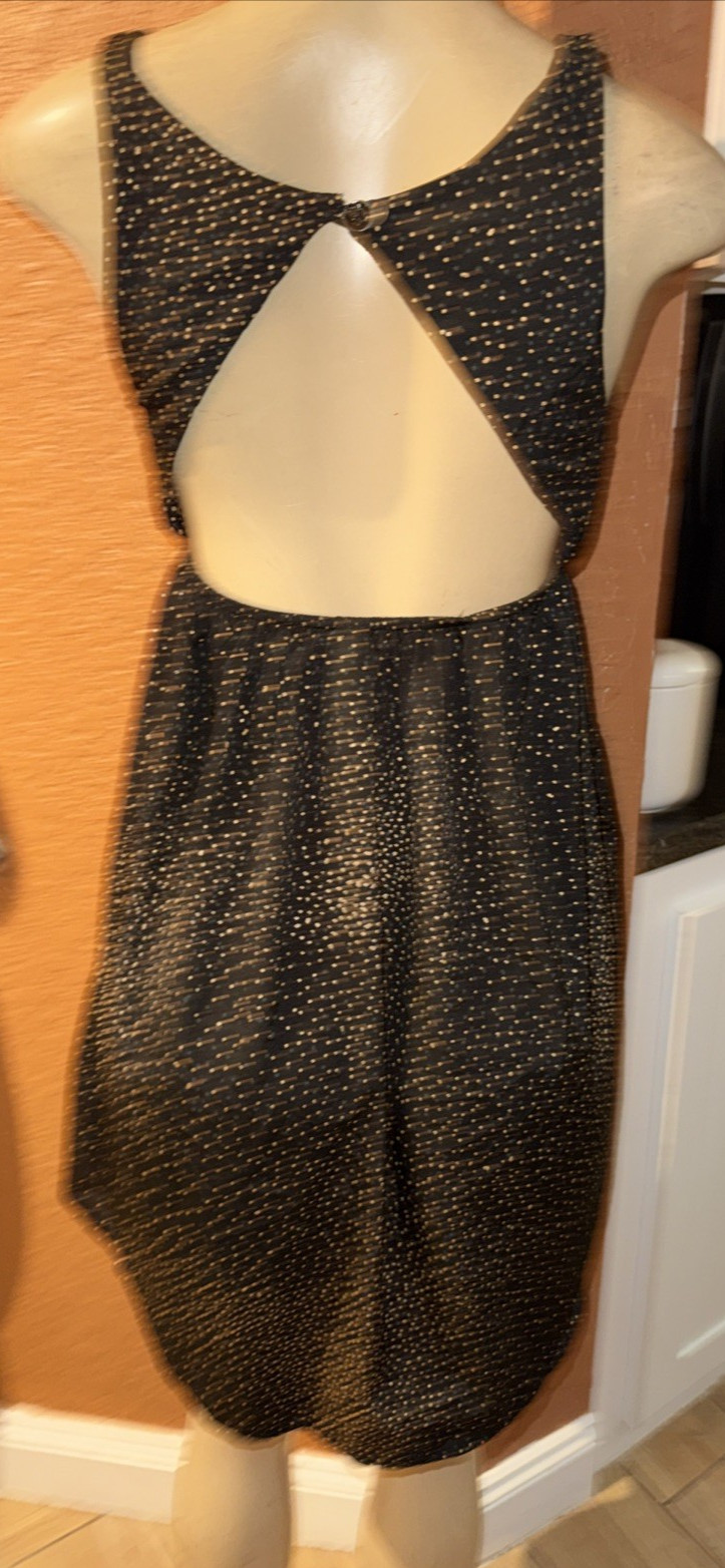 Vintage Roxy Cut Out Polka Dot Sun Dress Sz XS Y7