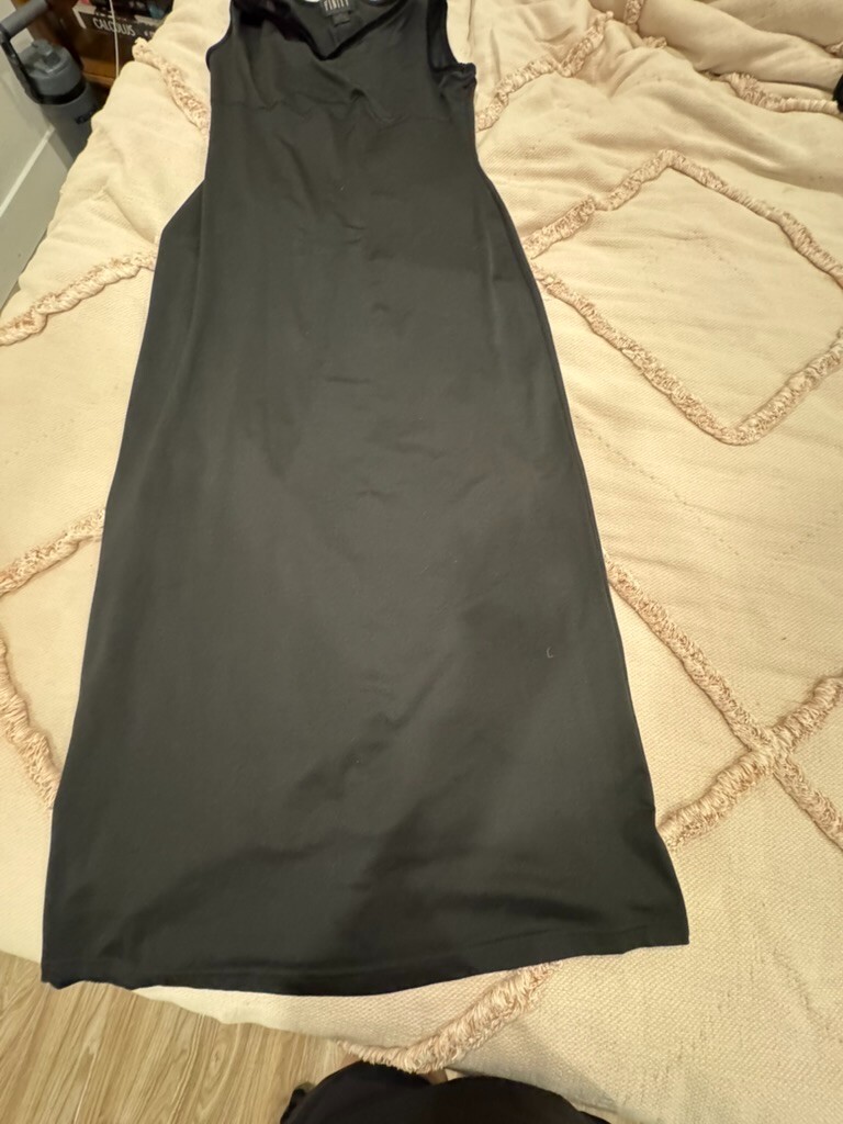Finity Long Black Dress Size Large Womens