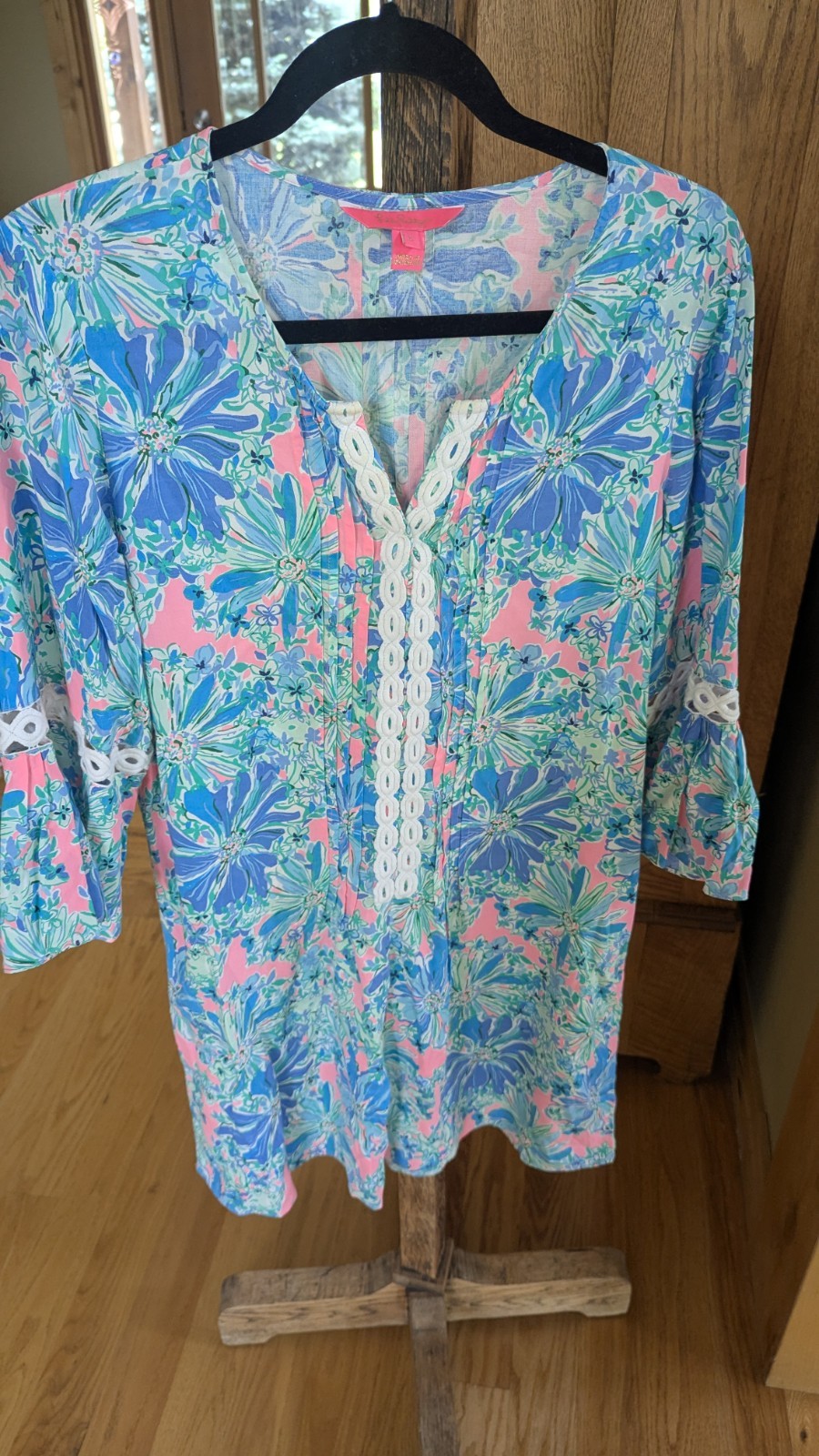 Lilly Pulitzer Size Large Hollie Tunic Dress Resort White Shell Beach