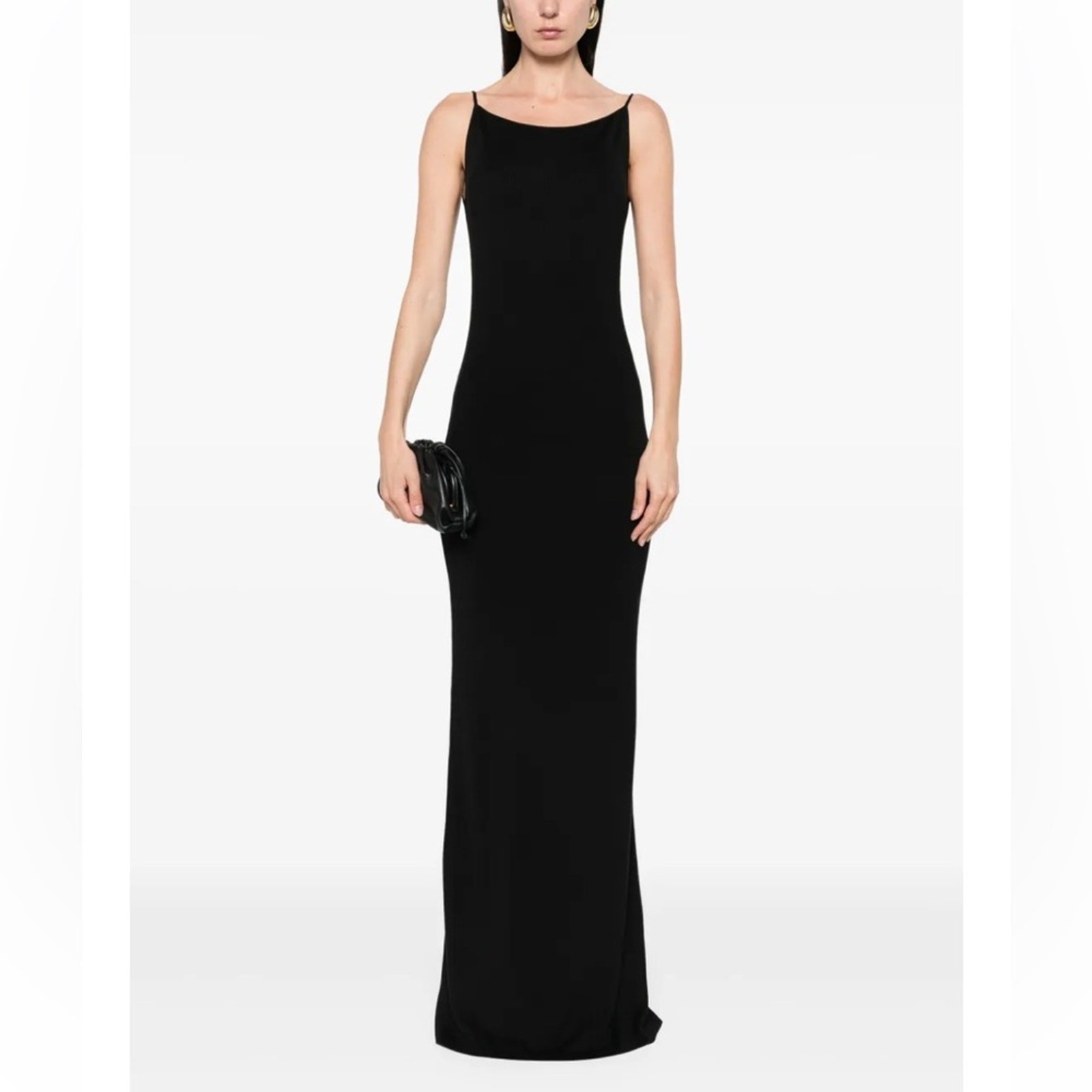Aya Muse Lyr maxi dress black size XS, nwt