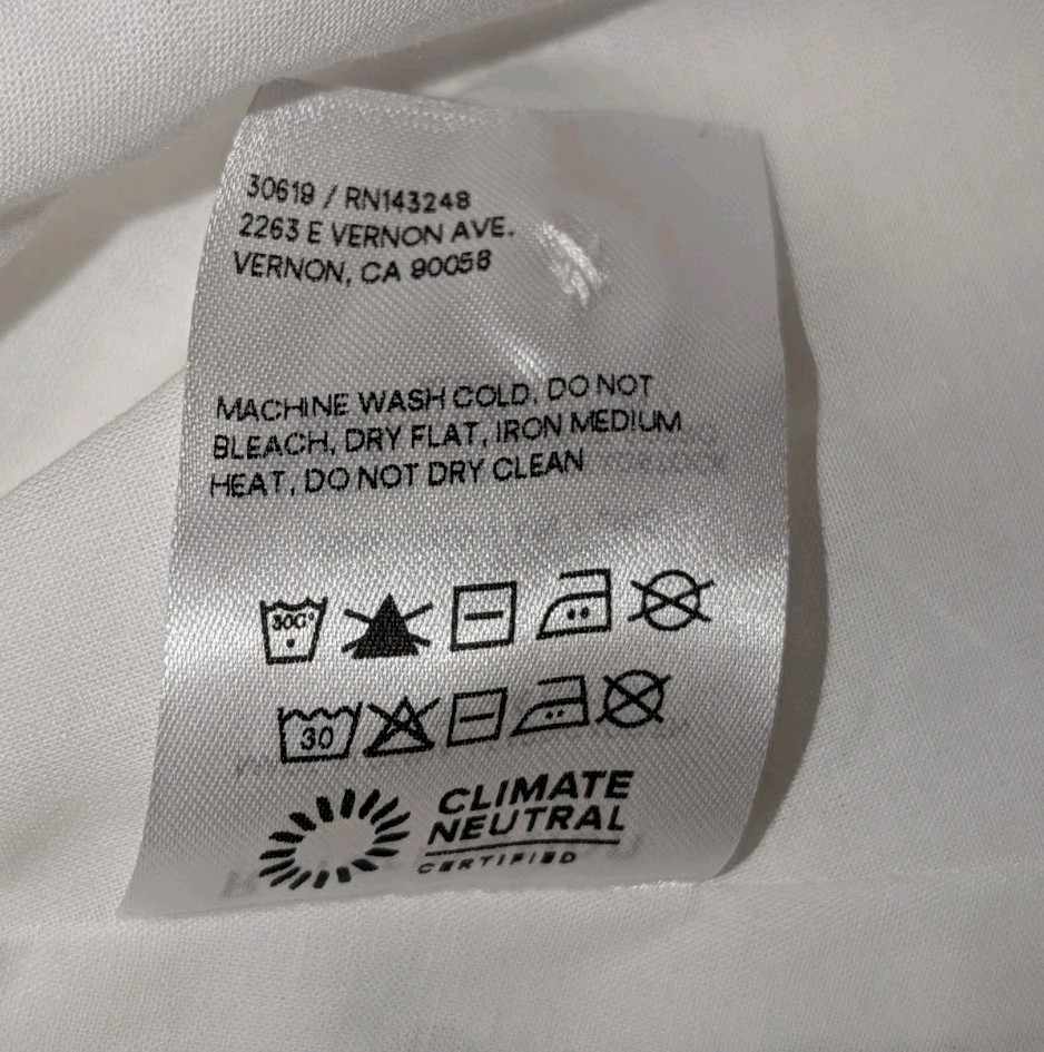 Reformation NWOT Sz 0 White Linen Open Back Adjustable Waist Tie Mini Dress
