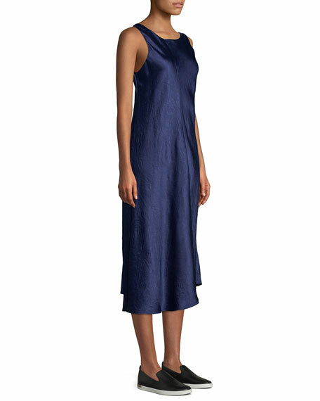 E037 NWT VINCE BIAS CUT SLEEVELESS MIDI WOMEN DRESS SIZE XS, S, M, L $295