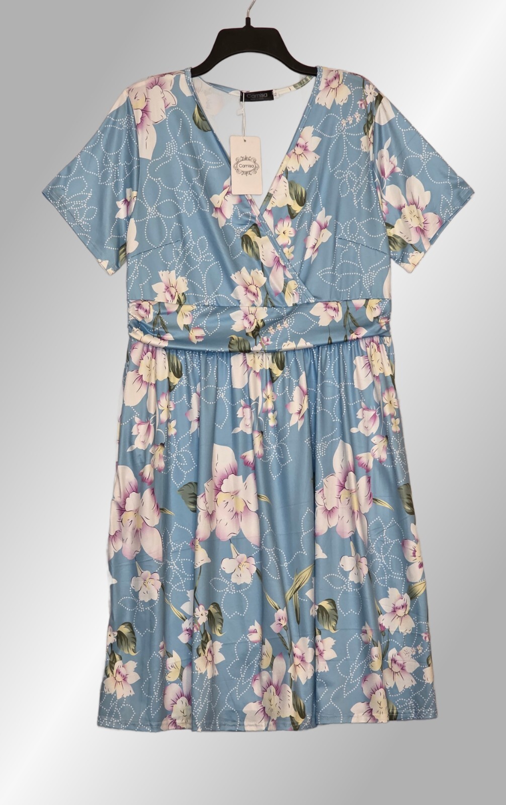 NWT CAMISA XL (14/16) Blue Floral Dress