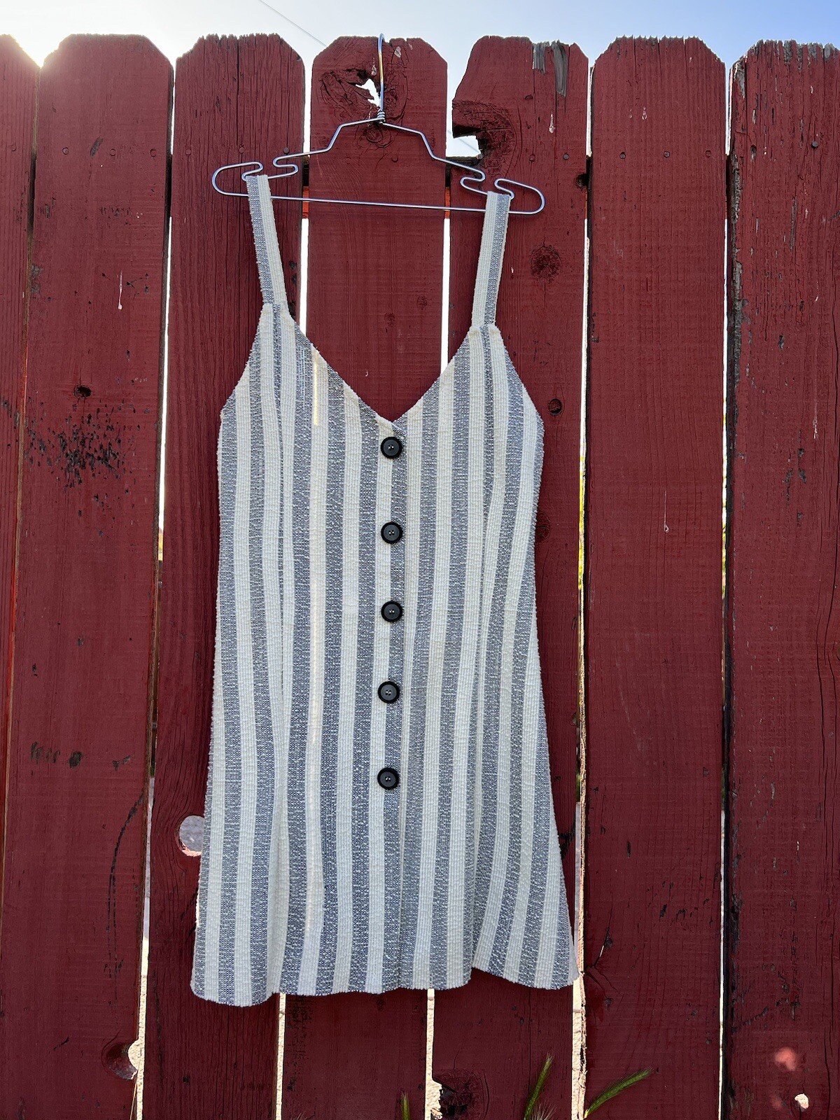 Zara Striped Mini Dress Blue Boho Nautical Beach Summer Vacation Cottagecore New