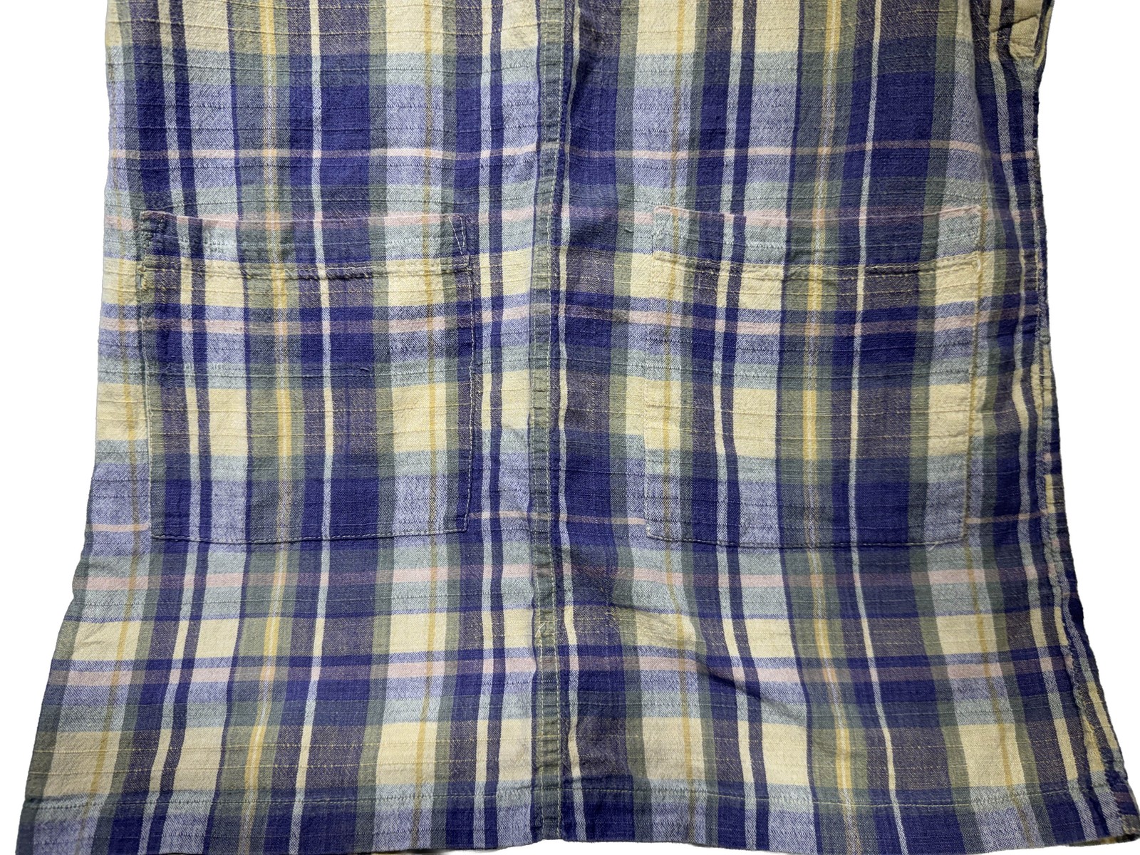 Casey & Max Plaid Cotton Sleeveless Dress Size M