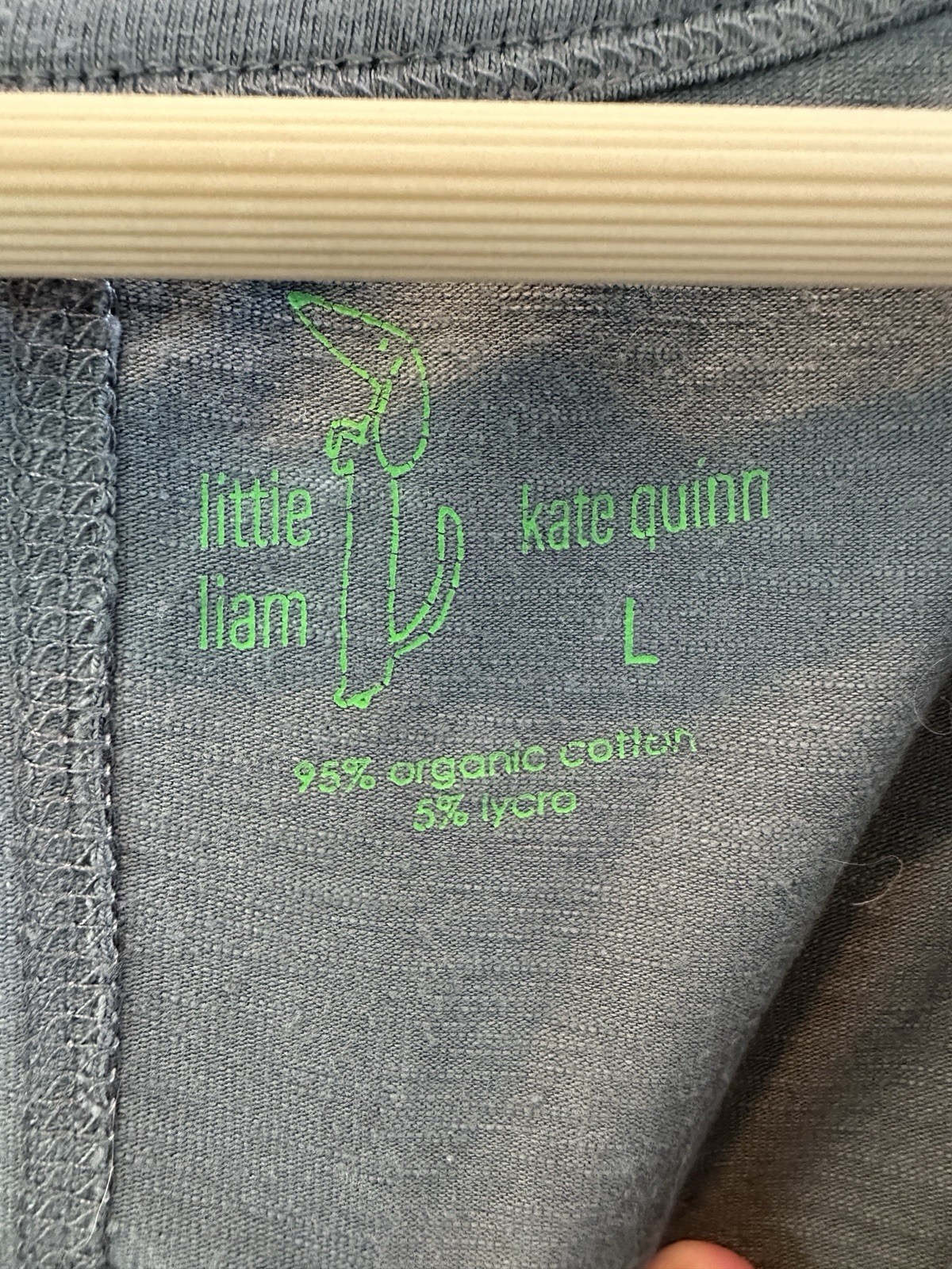 Kate Quinn Ladies Large Little Liam Dress Organic Cotton Blue/Green/Gray Color