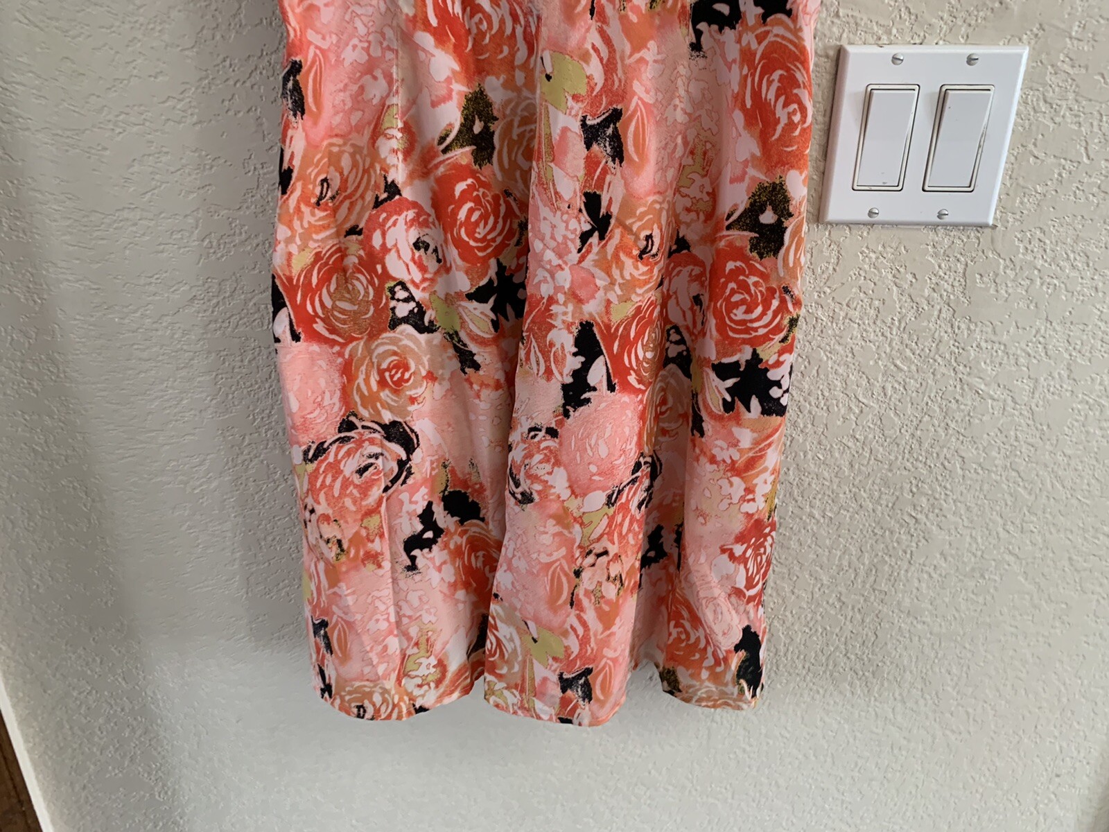Candies Orange Black Belted Fully Lined Dress Size 7