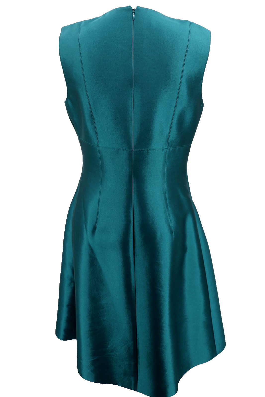 Teri Jon Rickie Freeman Silk Wool Formal Dress Size 6 Teal Green Wedding Event