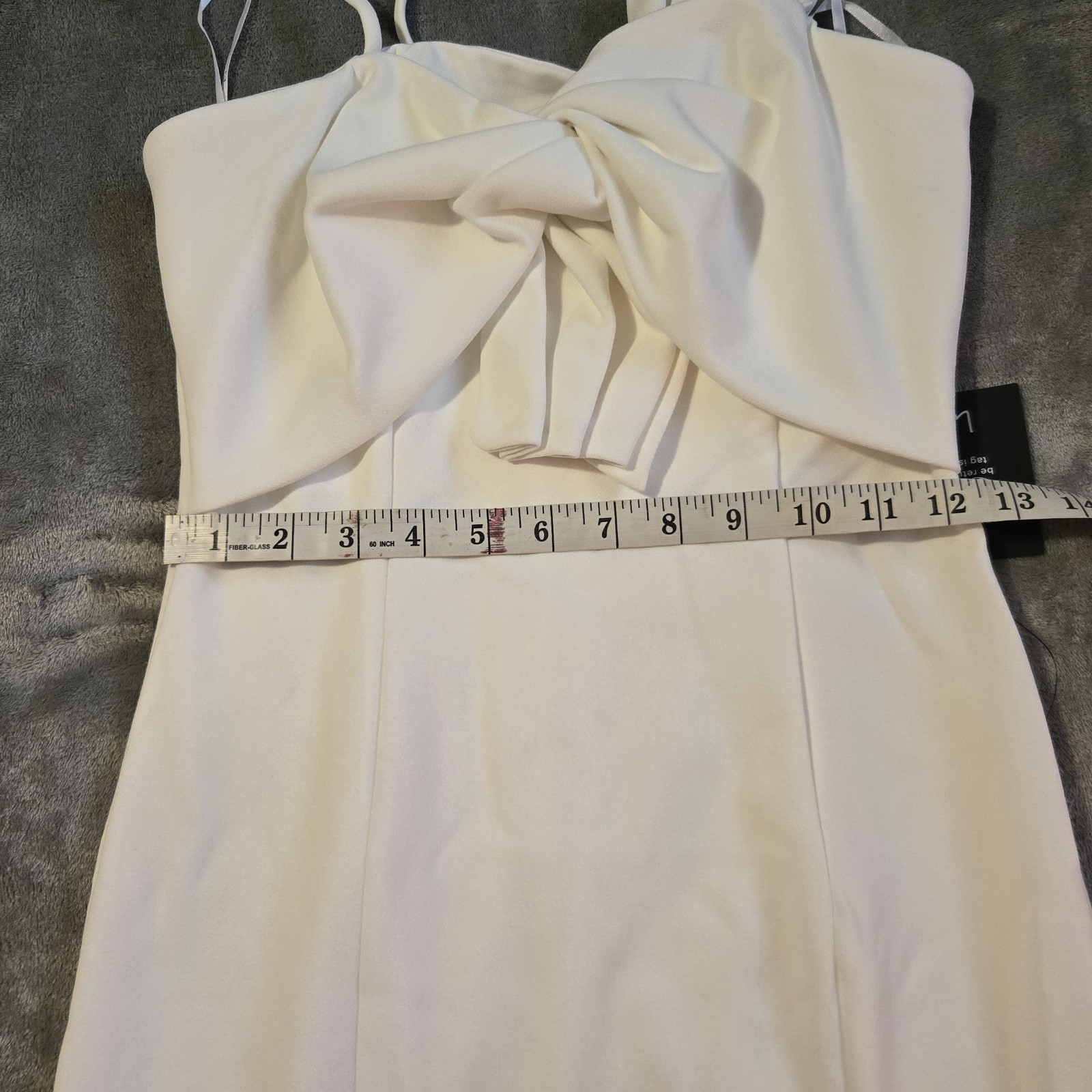 Lulus Memorable Muse White Twist Front Midi Dress Size XS NWT $88 Retail
