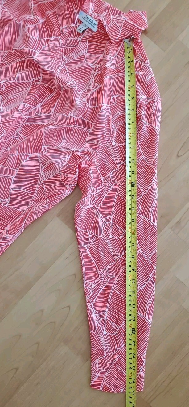COOLIBAR Dress TOP LARGE UPF 50+ Beach Outdoor Pockets Relaxed Fit