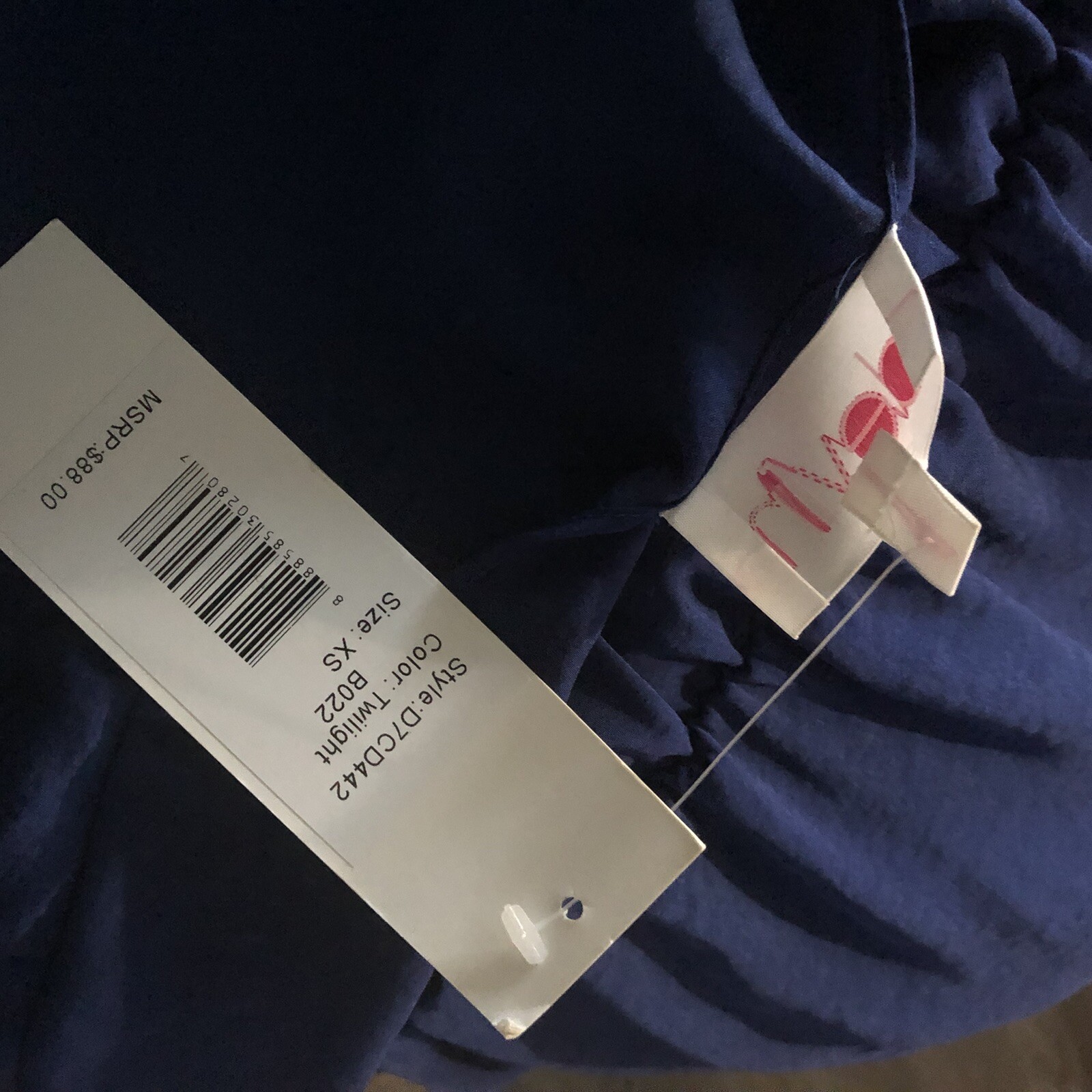 NWT Devlin Womens Twilight Blue Wrap Dress Size XS