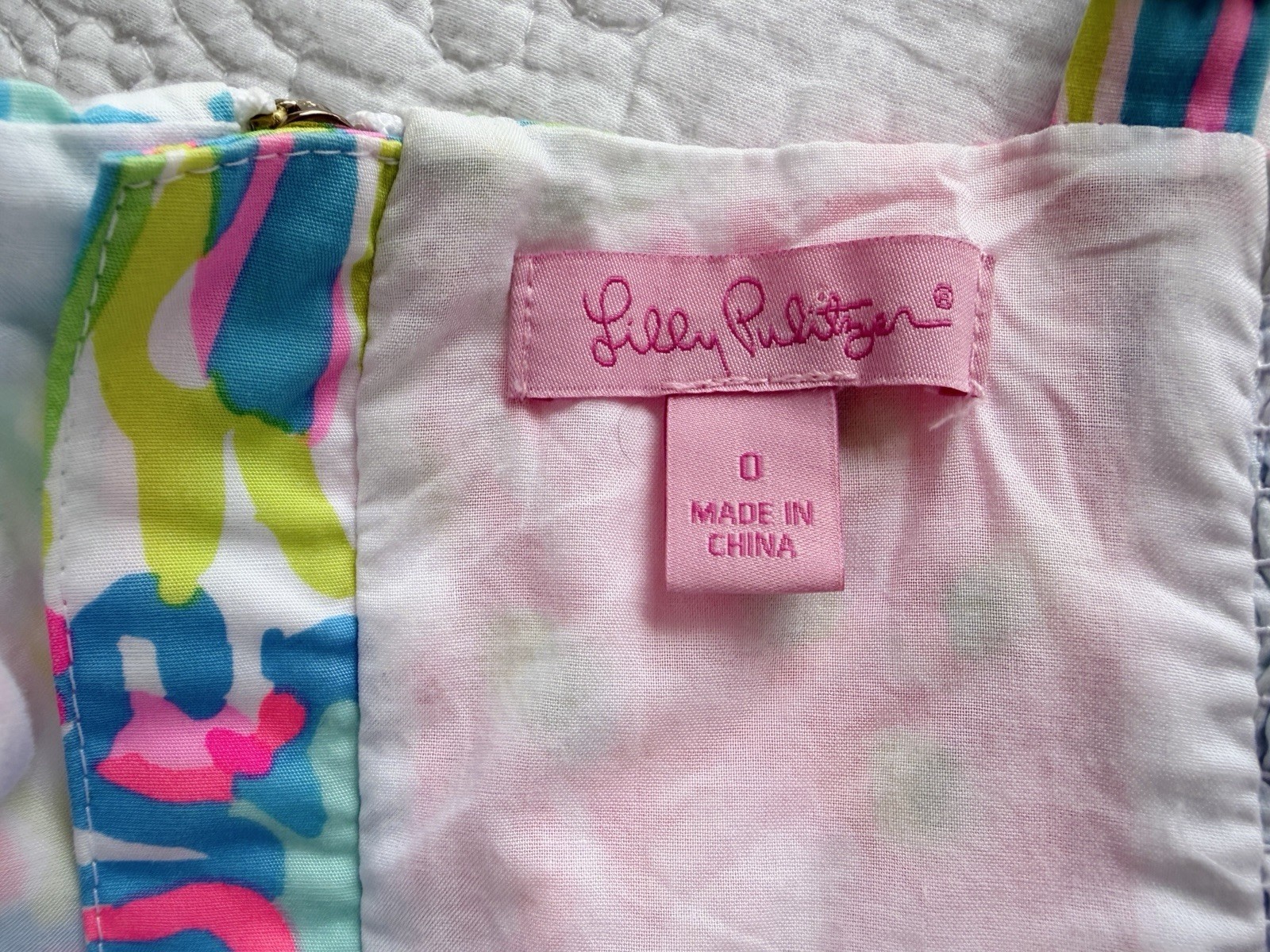 Lilly Pulitzer Ardleigh Lovers Coral Size 0 XS Bright Multicolor Floral Neon EUC
