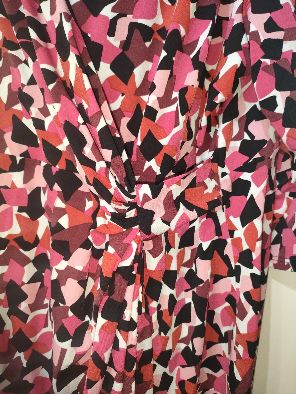 M &S wiggle pencil Dress size 22 mini pink occasion party Plus Size