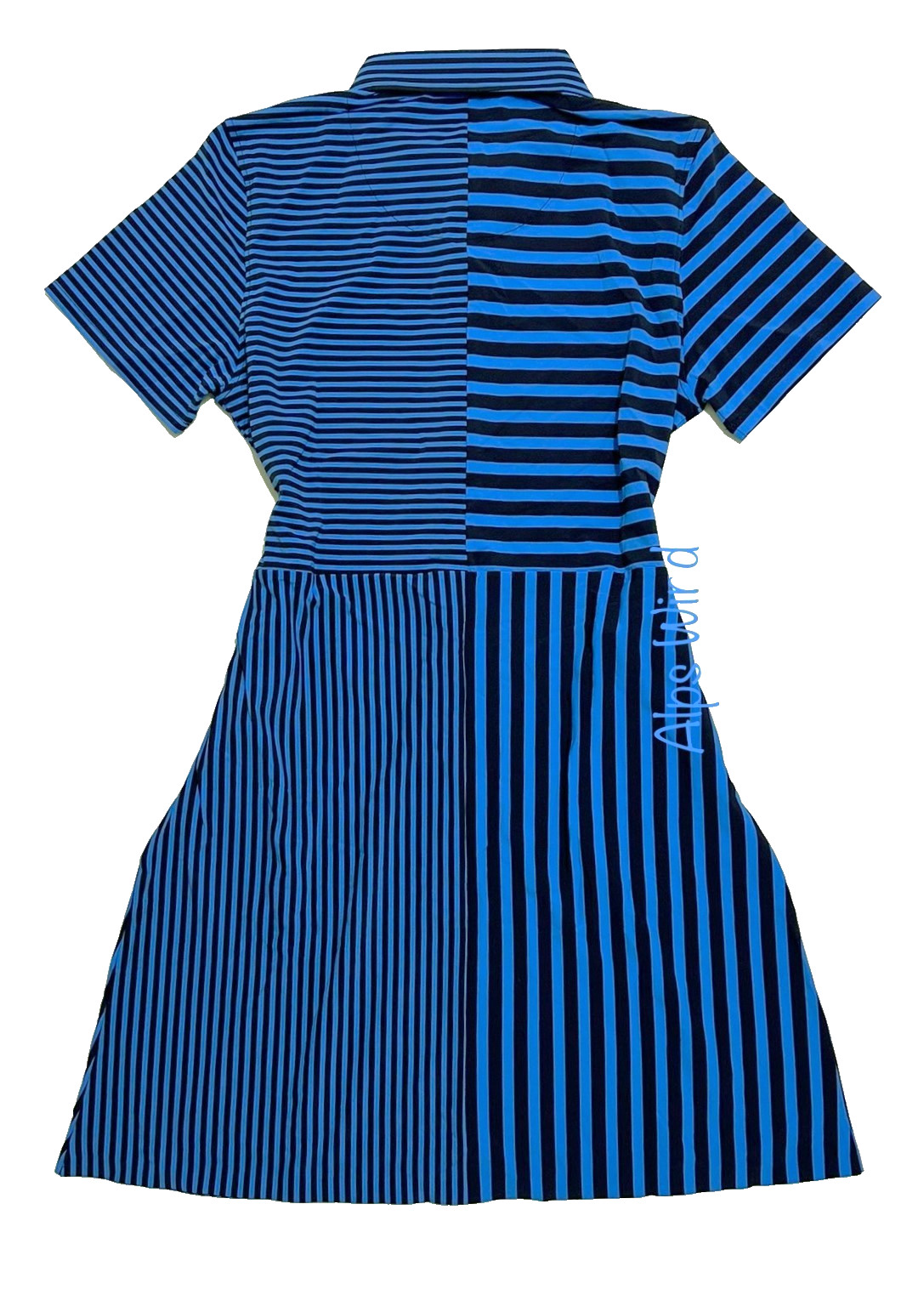 G/FORE Women’s Mixed Stripe Golf Dress Twilight Size-L NWT