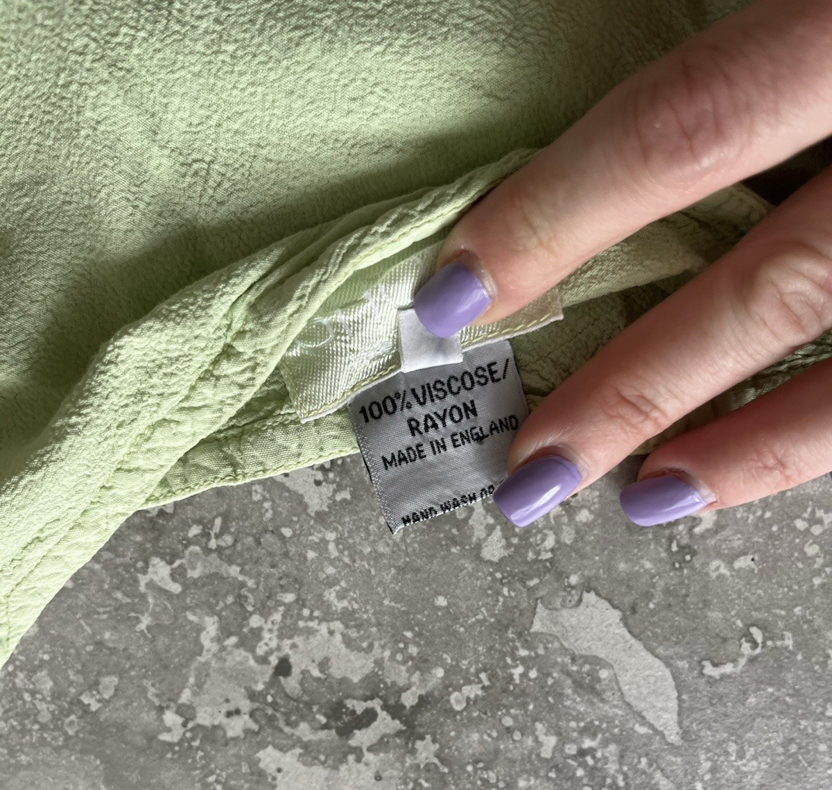 Ghost London Sleeveless Slip Rayon Midi A Line Dress Classy Green S