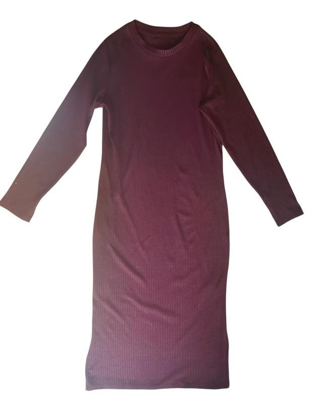 women F&F dress brown knit 38