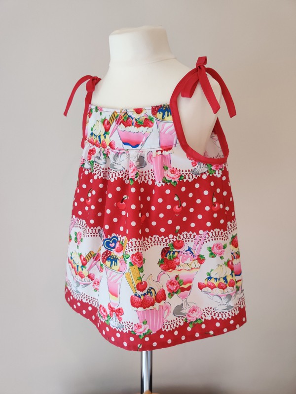 Ice Cream Print Dress by Serendipity Girls Designer Dresses