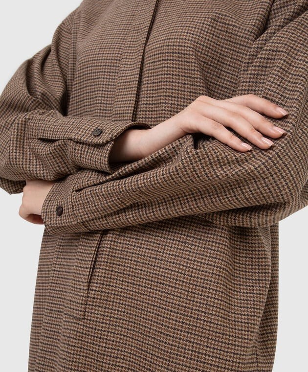 ✨ MAX MARA Brown Virgin WOOL and Cashmere Dress Usa2_ It36_ De32_ Uk4_ Fr34