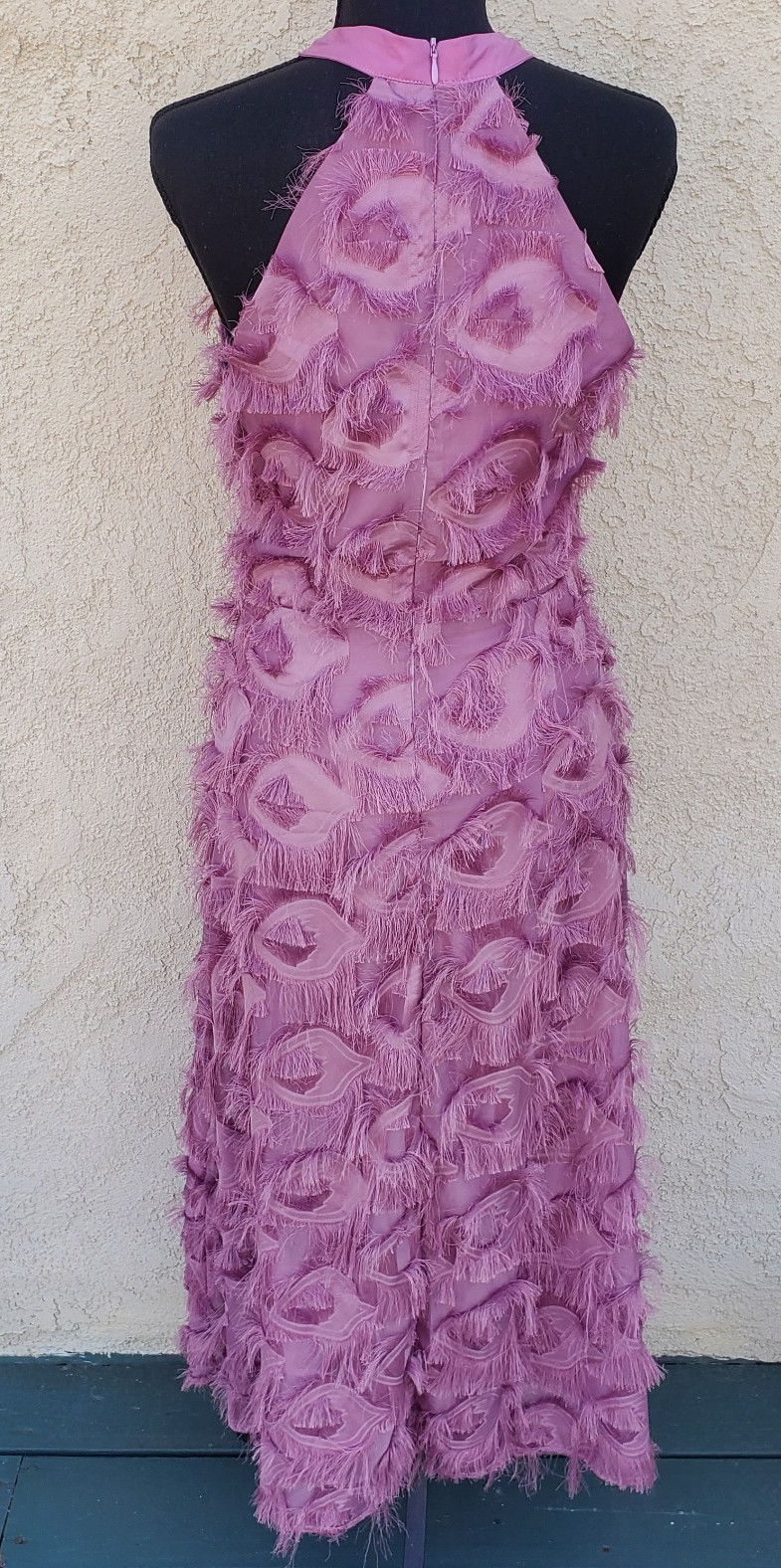 NWT RARE DAZY Pink Sleeveless Eyelash Rayon Maxi Party Dress Size M Fairy Core
