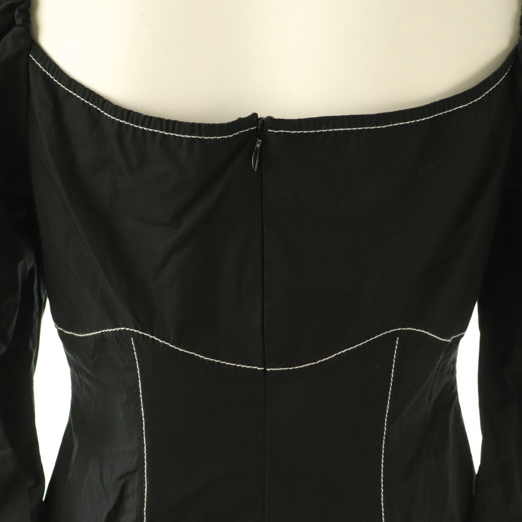 Rejina Pyo Celeste Dress Long Black Organic Cotton Size 8 with Tags